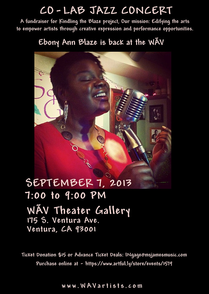 photo of poster of At Home Concert series - Ebony Ann Blaze