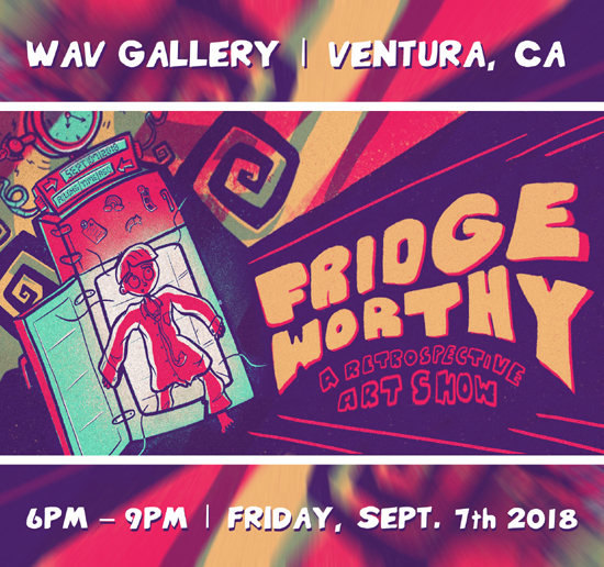 poster of Fridge Exhibit for First Friday